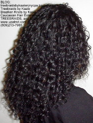 Tree Braids by Kaale, individual treebraids with deep bulk hair Fr2 Right.