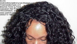 Tree Braids by Kaale, individual treebraids with deep bulk hair Fr2 Top.