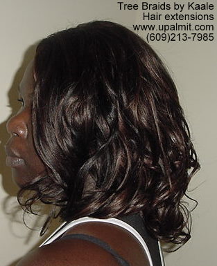 Curly hair extensions- left view8.