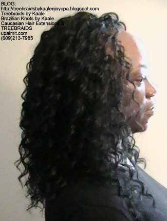 Tree Braids- Cornrows with Deep Bulk human hair, Right2349.