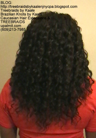 Tree Braids- Cornrows with Kaale brand deep Bulk human hair Back2383.