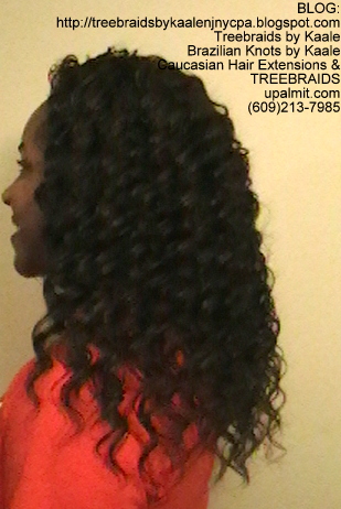 Tree Braids- Cornrows with Kaale brand deep Bulk human hair, Long Left2384.