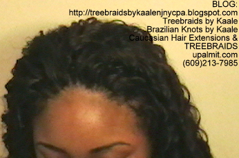Tree Braids- Cornrows with Kaale brand deep Bulk human hair, Long Top2386.