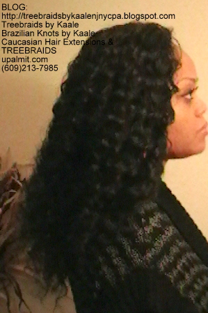 Tree Braids- Cornrows with Deep Bulk human hair Right2270.