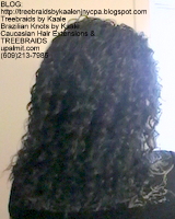 Tree Braids- Cornrows with Kaale brand Wavy human hair, Back2391.