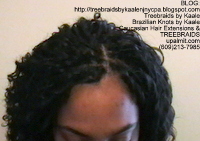 Tree Braids- Cornrows with Kaale brand Wavy human hair, Top2394.