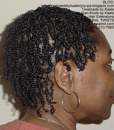 Natural twists with natural kinky, coily hair again Right3005.