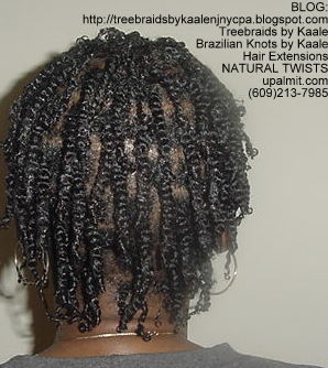 Natural twists with natural kinky, coily hair again 3 Back3007.