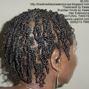 Natural twists with natural kinky, coily hair again 4Right.