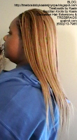 Tree Braids- Cornrows with straight human hair Left2396.