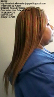 Tree Braids- Cornrows with straight human hair Right2397.