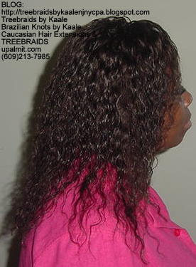 Tree Braids with Wet n wavy human hair 1Pk Right308.