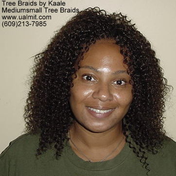 Summer, vacation, and beach Kinky curly Tree Braids.