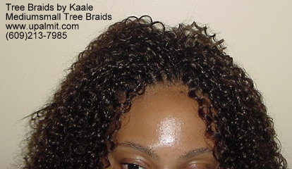 Summer, vacation, and beach Kinky curly Tree Braids- Top.