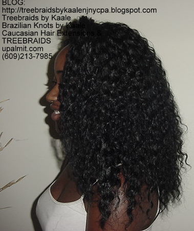 Tree Braids with KAALE Deep Bulk human hair Left327.