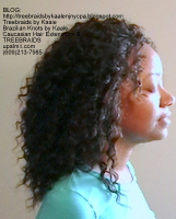 Tree Braids- Cornrows with Wavy Deep Bulk human hair, Right2404.