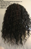 Tree Braids- Cornrows with Wavy human hair, Back2399.