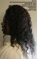 Tree Braids- Cornrows with Wavy human hair, Left2400.