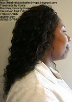Tree Braids- Cornrows with Wavy human hair, Right2401.