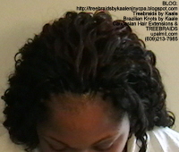 Tree Braids- Cornrows with Wavy human hair, Top2402.