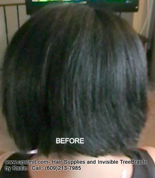 Tree Braids- Cornrows with Wavy human hair, BEFORFE2359