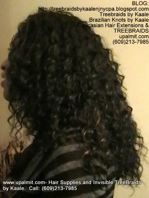 Tree Braids- Cornrows with Wavy human hair Left2305.