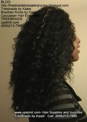 Tree Braids- Cornrows with Wavy human hair Right2306.