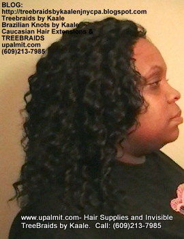 Tree Braids- Cornrows with Deep Bulk human hair, Right2353.