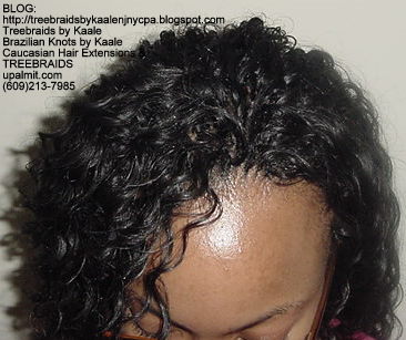 Tree Braids using KAALE Brand Wavy human hair Top313.