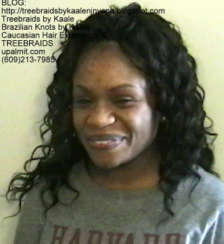 Tree Braids Wavy human hair Front345.