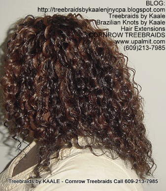 Tree Braids using KAALE Brand Deep Bulk human hair Left210.