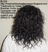 Tree Braids with Wet n Wavy KAALE Brand human hair Back2217.