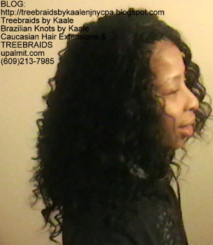 Tre Braids- with wavy human hair Right2250.