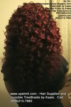 Tree Braids- Cornrows with Wet n Wavy human hair, Back2328.