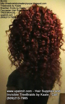 Tree Braids- Cornrows with Wet n Wavy human hair, Left2329.