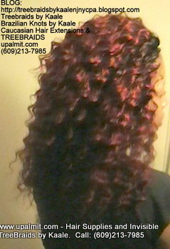 Tree Braids- Cornrows with Wet n Wavy human hair, Right2330.