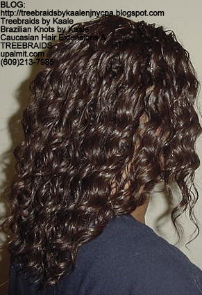 Tree Braids with wavy human hair Right303.