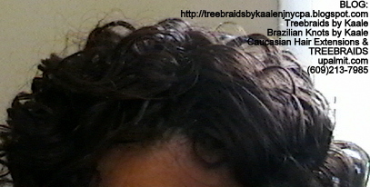 Tree Braids- Cornrows with Wavy human hair, Top2342.