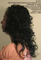 Tree Braids- Cornrows with wavy hair, Left2421.