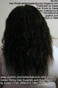Tree Braids- Cornrows with Virgin Remy wavy human hair Back2369.