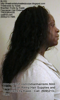 Tree Braids- Cornrows with Virgin Remy wavy human hair Right2370.