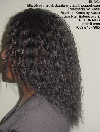Tree Braids using KAALE Brand Wet n Wavy Tangle Free hair Left291.