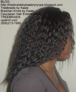 Tree Braids using KAALE Brand Wet n Wavy Tangle Free hair Right292.