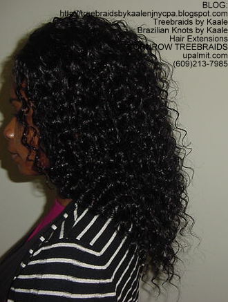 Cornrow Tree Braids Loose Wavy hair Left194.