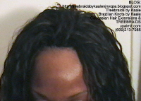 Tree Braids- Cornrows with Kaale brand loose Wet n Wavy human hair, Long Top2390.