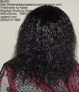 Wavy cornrow Treebraids, Back146.