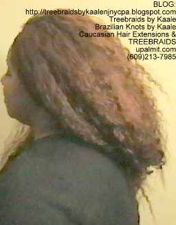 Tree Braids- Individuals with Wet and Wavy human hair Left2257.