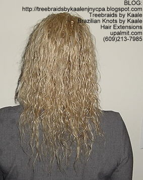 Tree Braids uses only 1 pack of hair- Back.