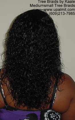 Wet and wavy Tree Braids.