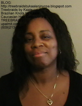 Tree Braids Cornrows, Wet and Wavy human hair- Front2293.